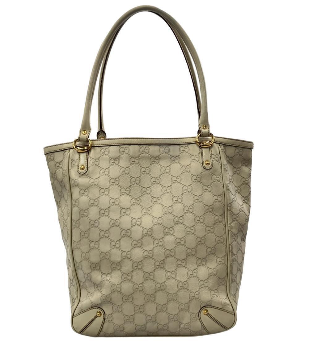 Gucci Tote Bag Guccissima Shoulder Bag Leather Brown